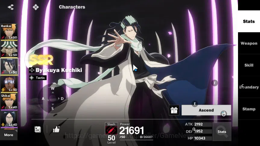 BLEACH: Soul Resonance Accounts Nuverse SEA|4 SSR (Ichigo Bankai+Sign+Stamp,Byakuy image 12