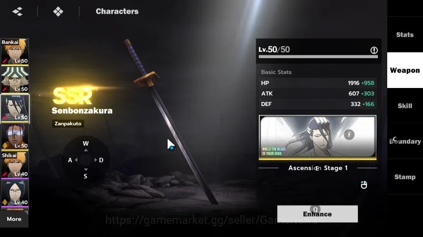 BLEACH: Soul Resonance Accounts Nuverse SEA|4 SSR (Ichigo Bankai+Sign+Stamp,Byakuy image 8