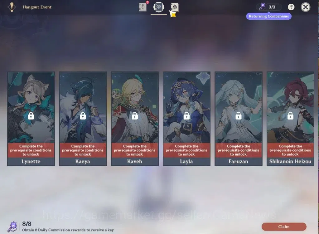 Genshin Impact Accounts ASIA|AR54|5Limited+2(*5Weapon)|Skrik,Zibai,Furina, image 16