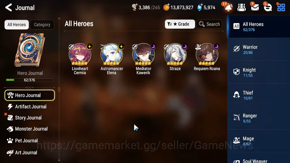 Epic Seven Accounts ASIA Unverif|Starter|5 ML(LCermia,MKawerik,AElena, image 4