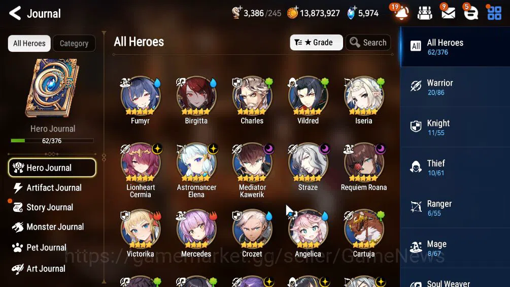 Epic Seven Accounts ASIA Unverif|Starter|5 ML(LCermia,MKawerik,AElena, image 5