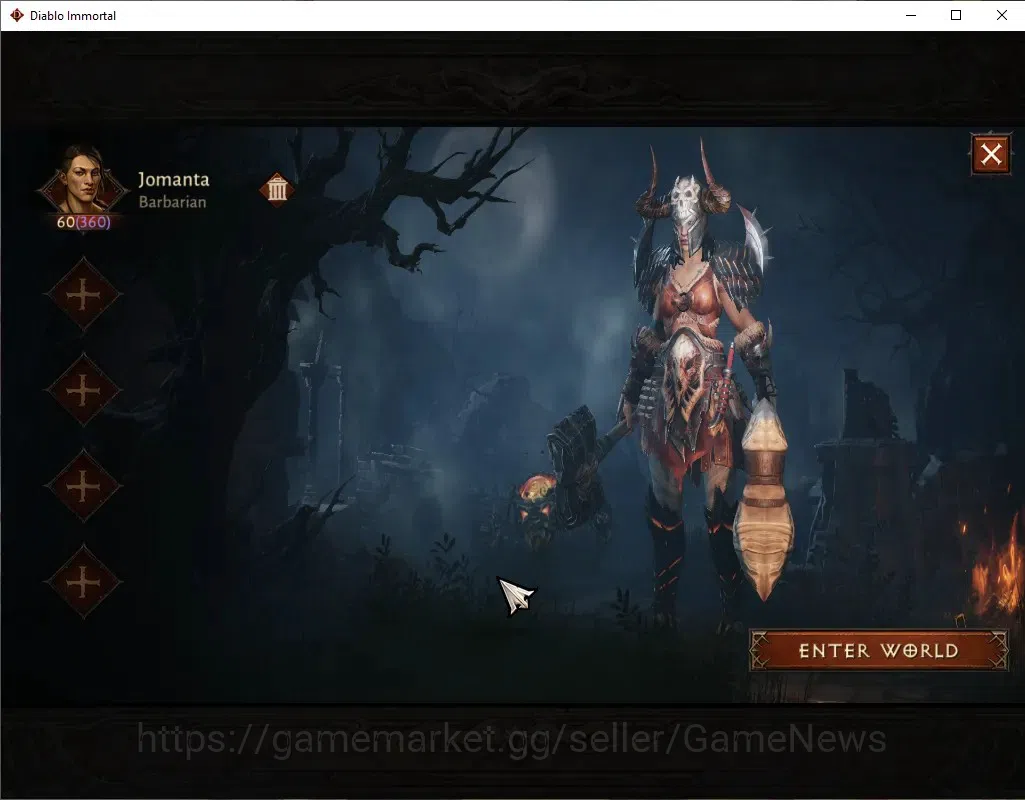 Diablo Immortal Accounts NA - Chains of Honor|CS ON|Lv60(360)|Barbarian|CR image 1