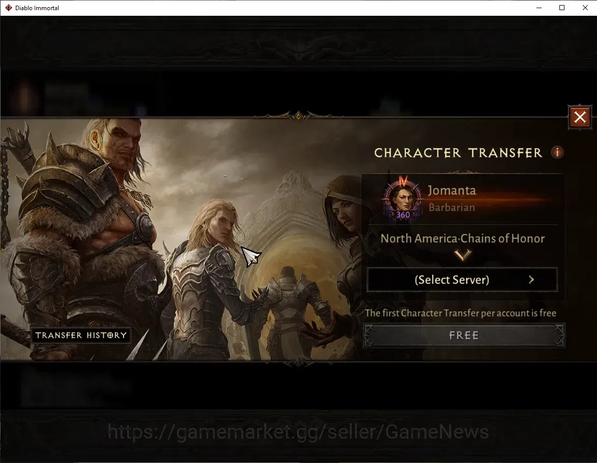 Diablo Immortal Accounts NA - Chains of Honor|CS ON|Lv60(360)|Barbarian|CR image 2