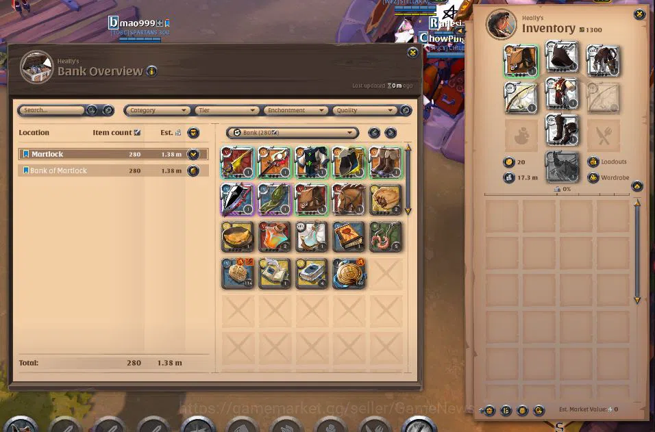 Albion Online Accounts ASIA | 4,98M Total Fame - 17,3M Silver|T8 Fisherma image 13