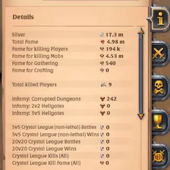 Albion Online Mid-Tier ASIA | 4,98M Total Fame - 17,3M Silver|T8 Fisherma image 1