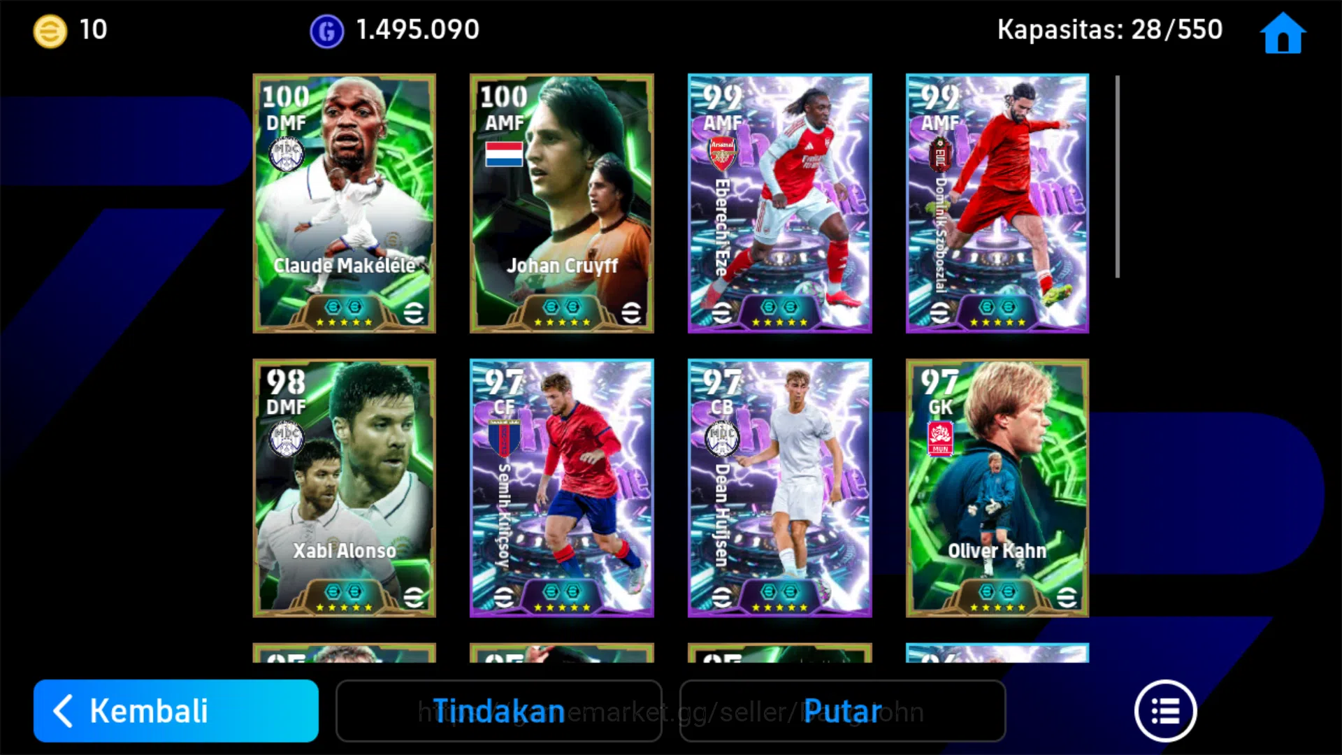 eFootball Accounts Power 3201 | Cruyff Epic db | Eze Showtime | Szobo image 4
