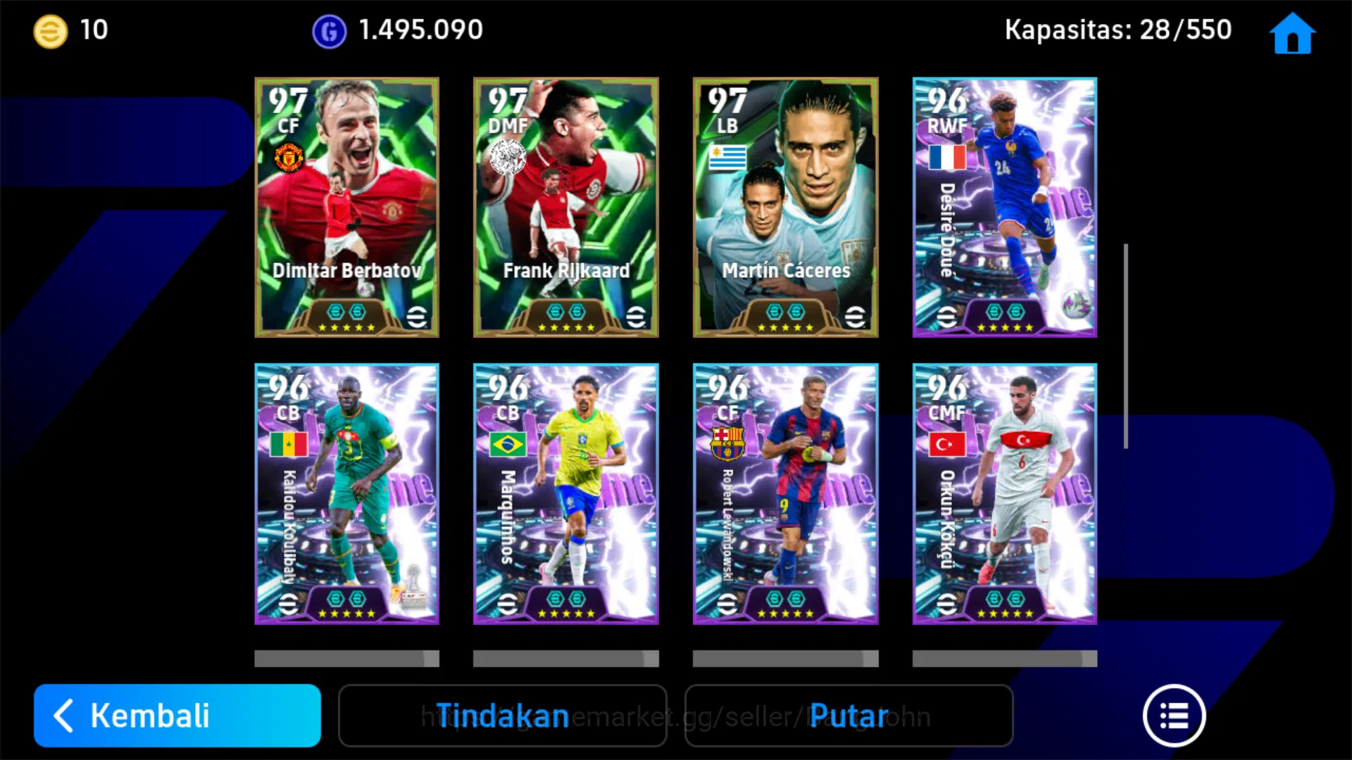 eFootball Accounts Power 3201 | Cruyff Epic db | Eze Showtime | Szobo image 5