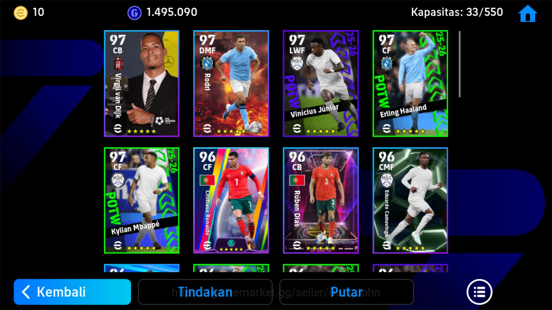 eFootball Accounts Power 3201 | Cruyff Epic db | Eze Showtime | Szobo image 9