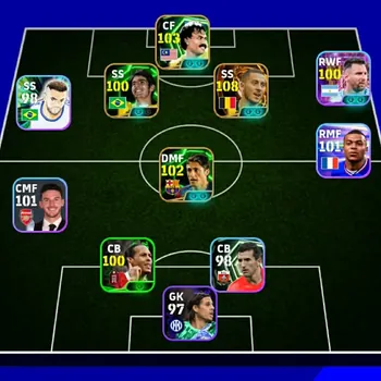 eFootball Accounts Legends & Iconic Players Eden Hazard 108➤Mokhtar Dahari 103➤Edmulson 102➤Linked With Only Konami id Buyer