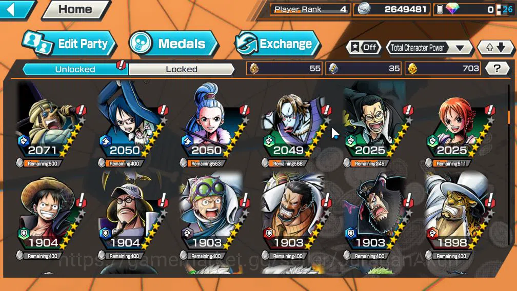 One Piece Bounty Rush Accounts Global|4 EX META RD|Winner Island Trafalgar Law,Da image 6