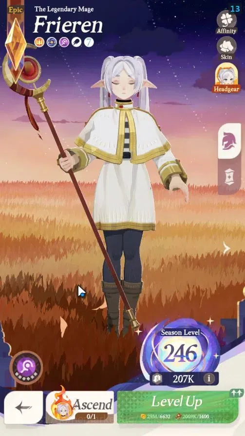 AFK Journey Accounts GLOBAL|2 Collab [Frieren,Himmel]|28 Epic [Aurora(F image 10
