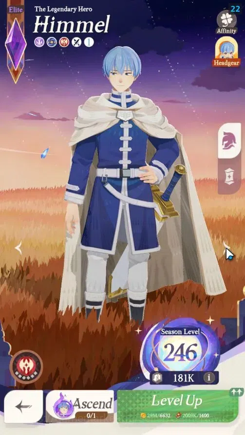 AFK Journey Accounts GLOBAL|2 Collab [Frieren,Himmel]|28 Epic [Aurora(F image 12