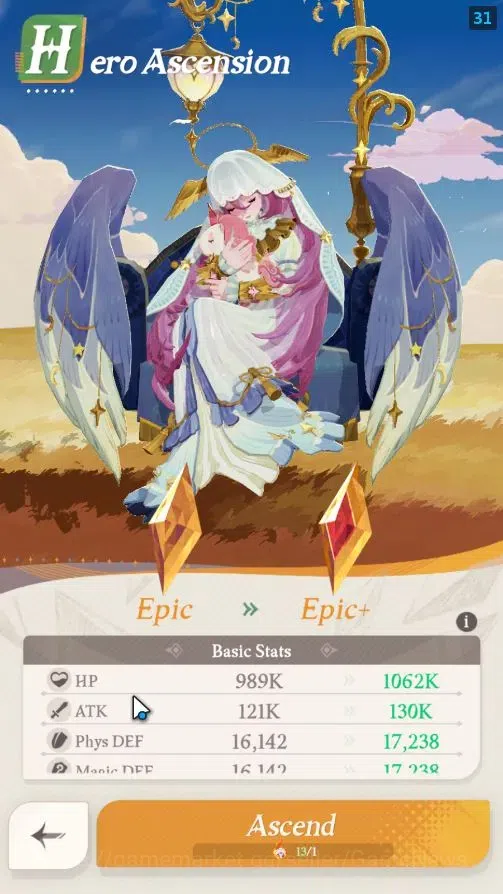 AFK Journey Accounts GLOBAL|2 Collab [Frieren,Himmel]|28 Epic [Aurora(F image 13