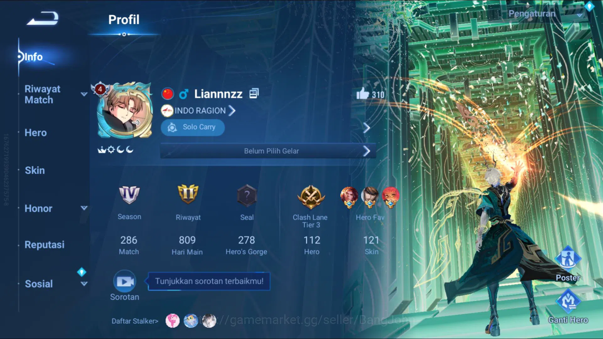 Honor of Kings Accounts Others [GLOBAL] 112 Heroes & 121 Skins | 3 LYN (ANGELA, ZILONG, SUN CE) | KIC LUNA | 2 LGD (ALLAIN 3