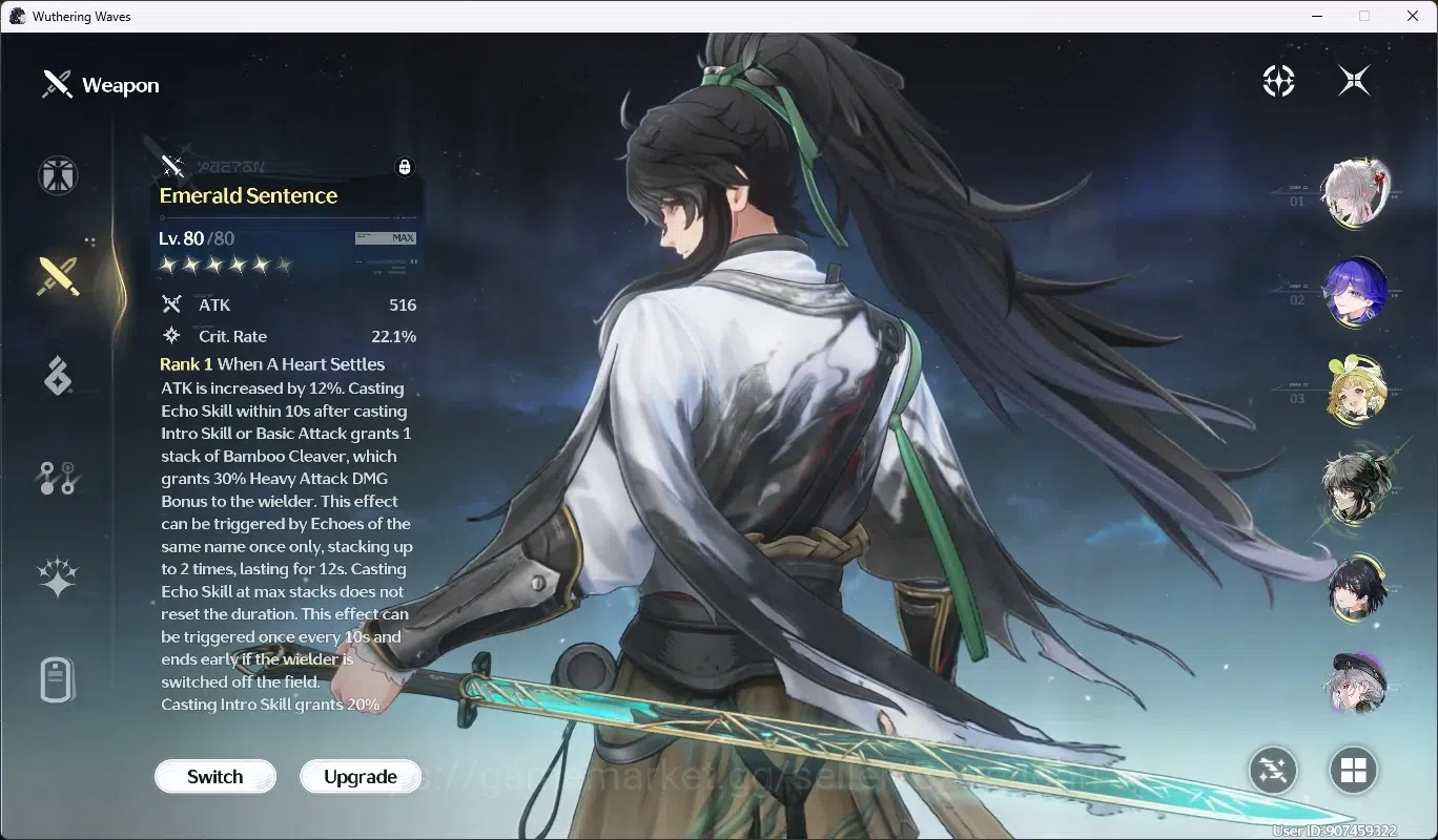 Wuthering Waves Accounts SEA|UL 59|Rank 6|3 Char Limited [Hiyuki,Qiuyuan R6 image 4