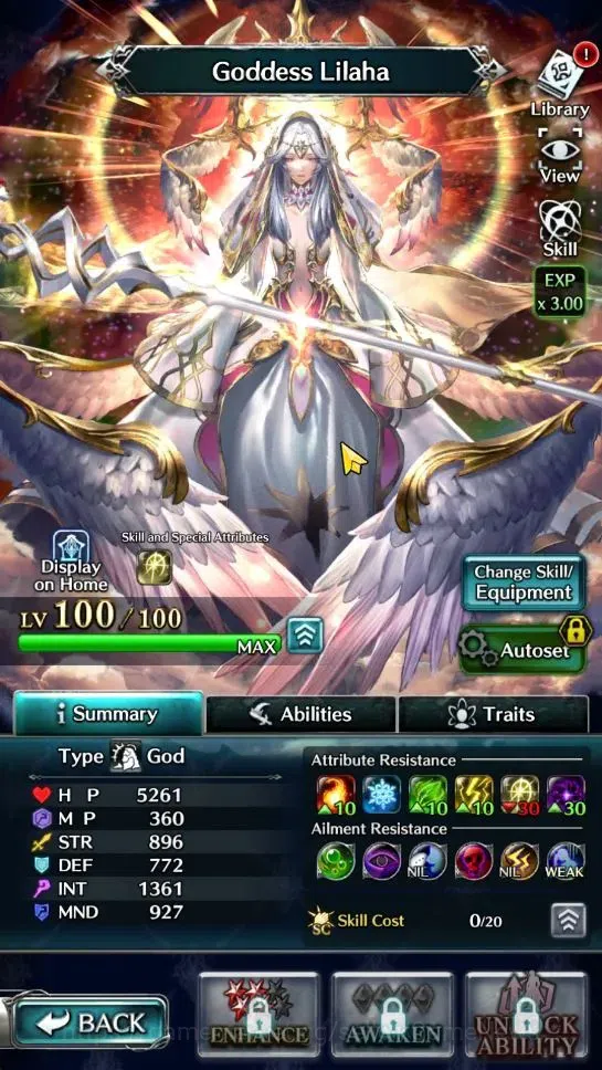Last Cloudia Accounts Endgame GLOBAL|Rank 9|Top Tier Unit [Demon Lord Judecca-Samekh,Goddess Lilaha]|7 SSR Ark|Code 3