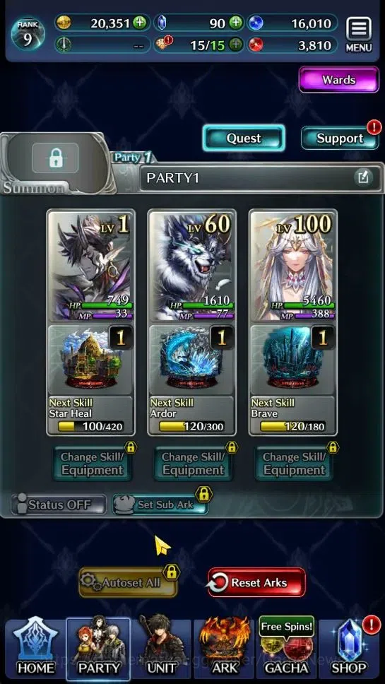 Last Cloudia Accounts Endgame GLOBAL|Rank 9|Top Tier Unit [Demon Lord Judecca-Samekh,Goddess Lilaha]|7 SSR Ark|Code 5