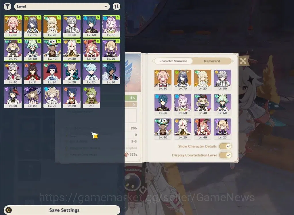 Genshin Impact Accounts ASIA|AR46|Starter|2Limited+2(*5Weapon)|Linnea+sign image 2