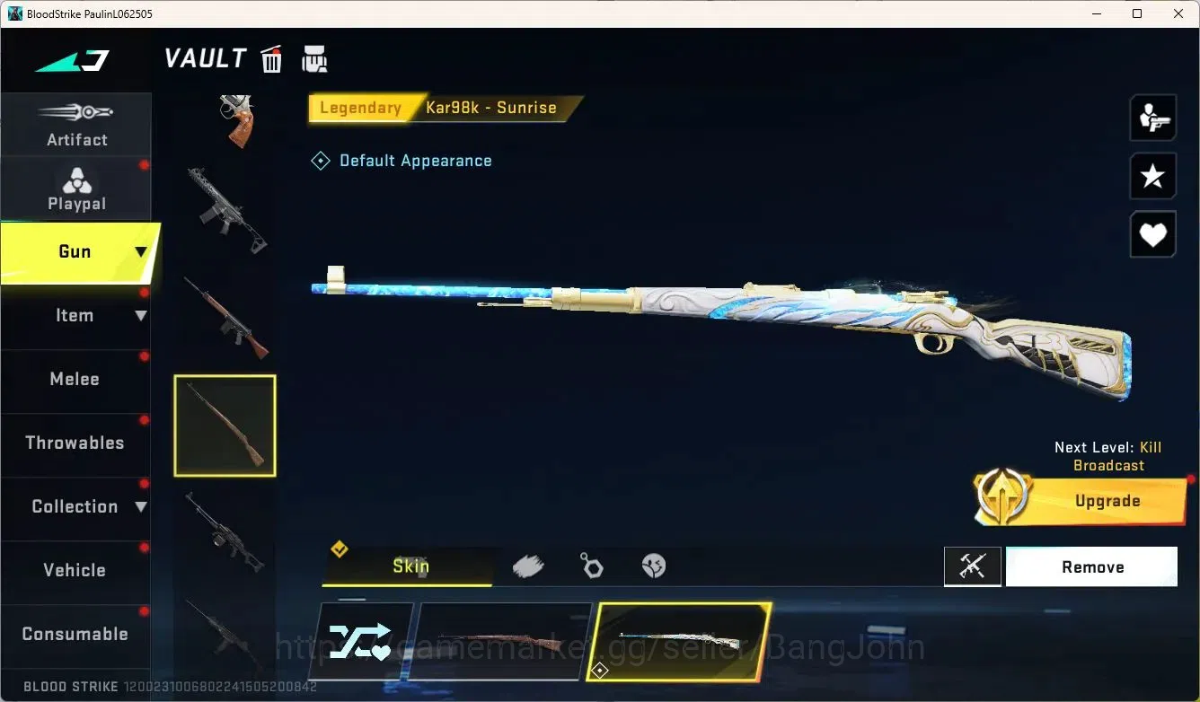Blood Strike Accounts ASIA | Legendary Malee Katana | EVANGELION MCX | B image 3