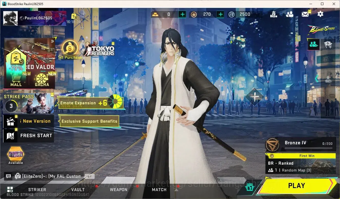 Blood Strike Accounts ASIA | Legendary Malee Katana | EVANGELION MCX | B image 7