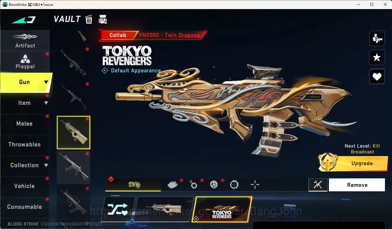 Blood Strike Accounts Collab Skin ASIA | Eternal: Desert Eagle-Scorpius | 4 Collab Gun [7DS&TR] |2 Limited Gun|4 Ultra 11