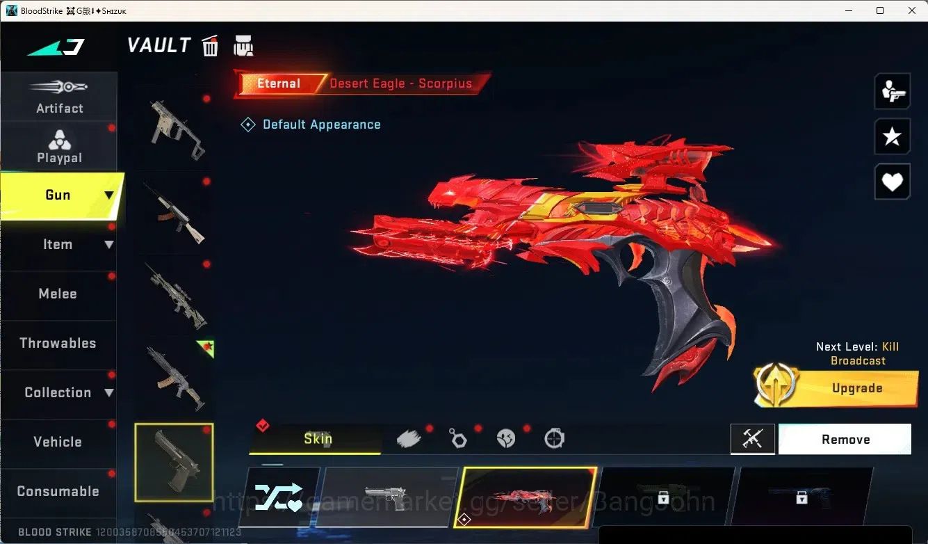 Blood Strike Accounts Collab Skin ASIA | Eternal: Desert Eagle-Scorpius | 4 Collab Gun [7DS&TR] |2 Limited Gun|4 Ultra 6