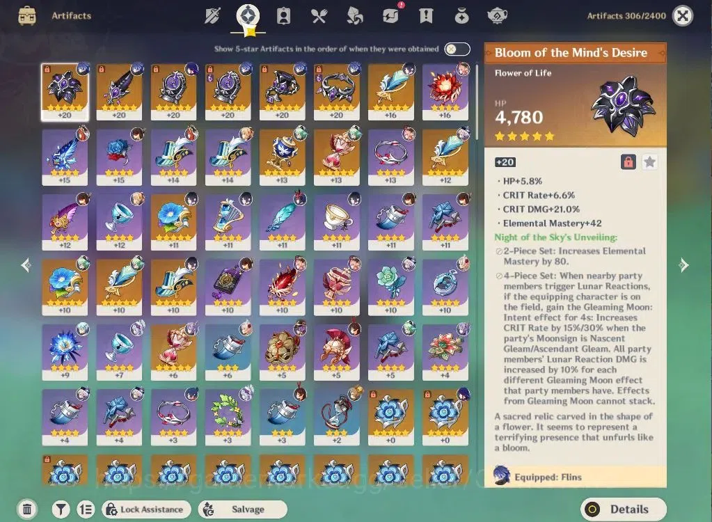 Genshin Impact Accounts ASIA|AR50|5Limited+1(*5Weapon)|SemiPreamTeam(Flins image 5