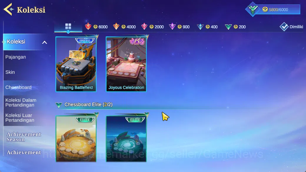 Magic Chess: Go Go Accounts High Mythic 72|36 Commander 17 Max|32 Skin Epic Lancelot,6 Special,20 Elite,5 Painted|4 11
