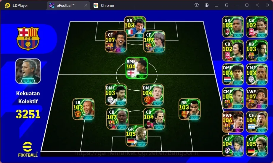 eFootball Accounts High-End Android|PW 3251|BigT Messi,BigT Suarez,BigT Neymar,BigT Ronaldinho,BigT 1