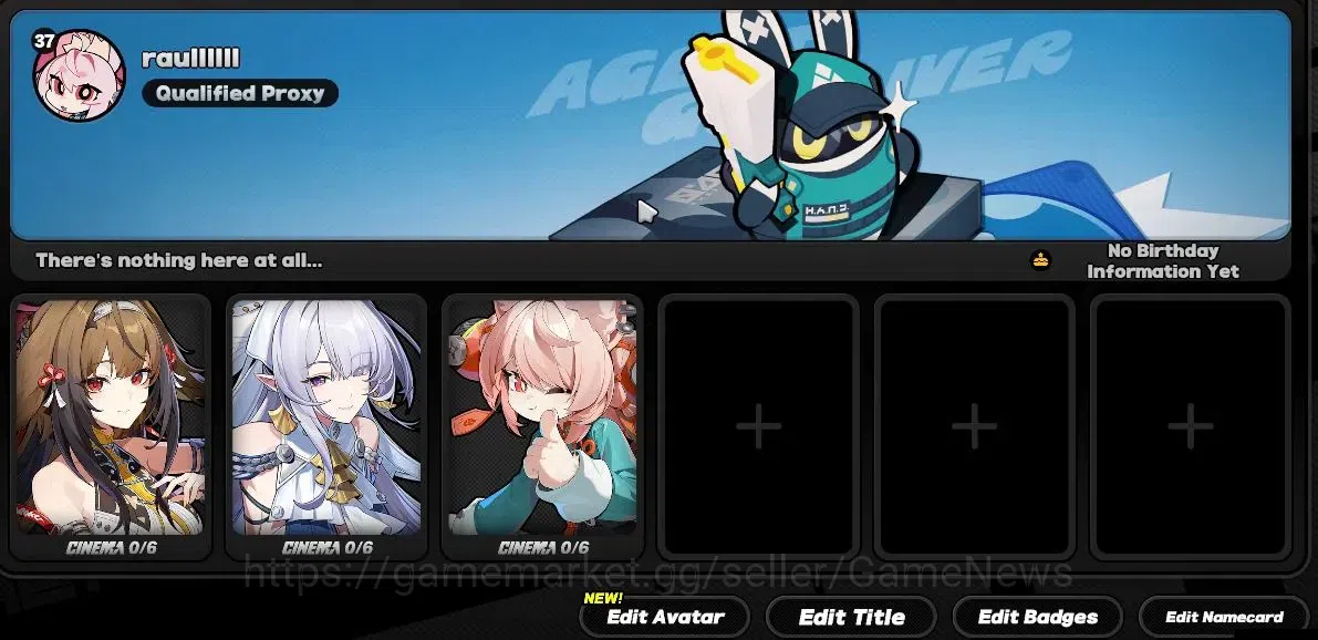 Zenless Zone Zero Accounts Starter ASIA|IK 37|S2 Ep|4 Limite(YeShunGuang+Sign,Velina,Pyrois,Zhao)+3 STD 4