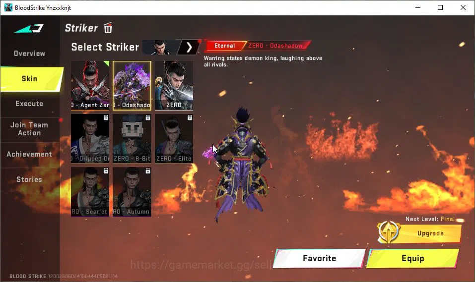 Blood Strike Accounts ASIA|ETERNAL ZERO-Oda|Collab 7DS[Elizabeth,Kar98k, image 9