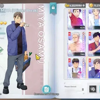 HAIKYU!! FLY HIGH Accounts SEA|Lv60|8 SP [(Bokuto+MemoA2,Osamu,Ushijima,Kuroo,Aone,Oikawa,YU)+Memo,Koshi]|8 UR