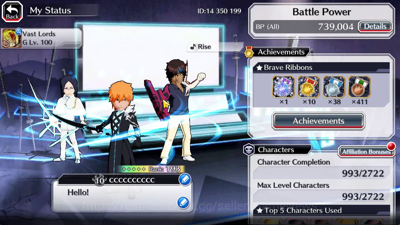 Bleach: Brave Souls Accounts Mid-Tier [GLOBAL]54K Orb|TYBW26[Meninas,Bambieta,Lilttoto],Aizen Renewd,Crescent Ichigo,Fierce 2