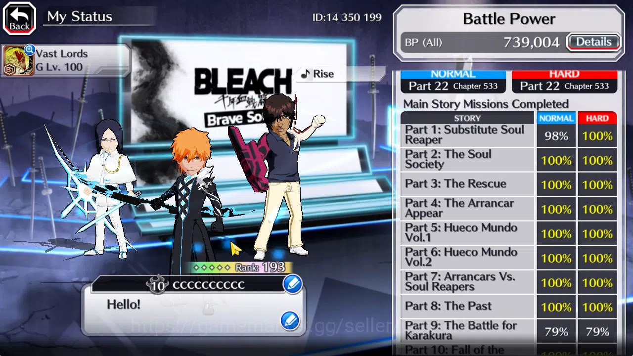 Bleach: Brave Souls Accounts Mid-Tier [GLOBAL]54K Orb|TYBW26[Meninas,Bambieta,Lilttoto],Aizen Renewd,Crescent Ichigo,Fierce 4