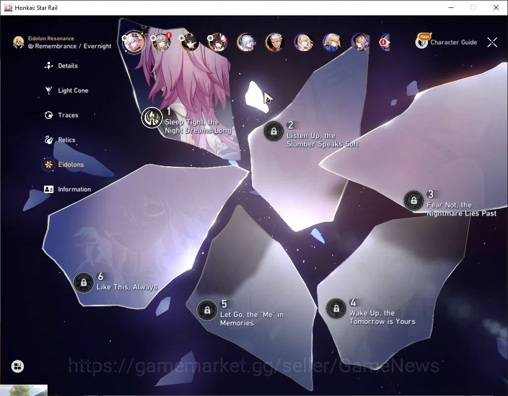 Honkai Star Rail Accounts Asia|TL 47|5 Limited|[Evernight E1]+Sign Yaoguang, image 4
