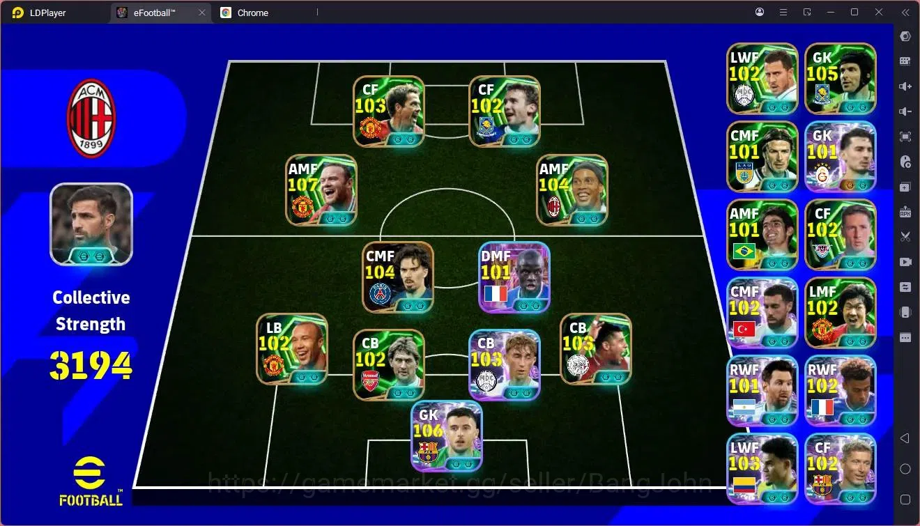 eFootball Accounts Android|PW 3194|Epic Rooney,Čech,Rijkaard,Ronaldin image 2