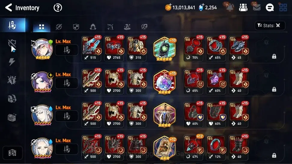 Epic Seven Accounts High-End Global Unverif|6 ML(LOT Scales,NMLuna,Straze,etc)+Ab Fumyr,Fenne,Yulha,Etc|Abyss F 36|PoH 18