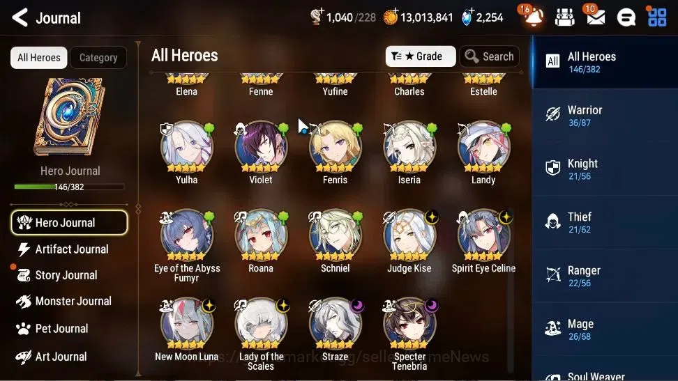 Epic Seven Accounts High-End Global Unverif|6 ML(LOT Scales,NMLuna,Straze,etc)+Ab Fumyr,Fenne,Yulha,Etc|Abyss F 36|PoH 6