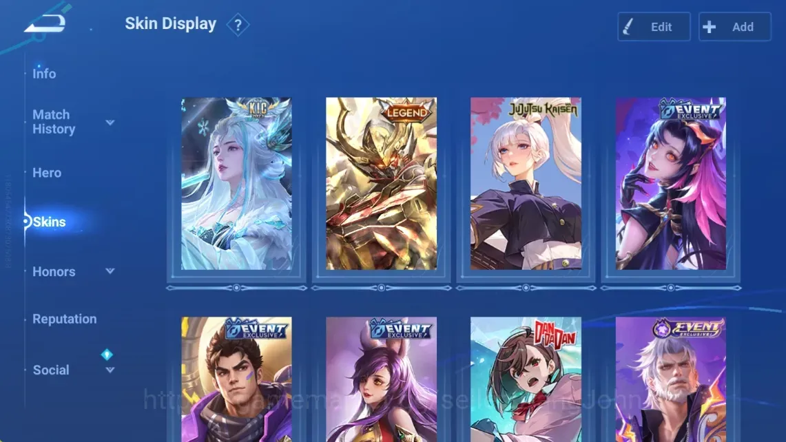 Honor of Kings Accounts Rare Skin Global|114H 59S|1 Honor Crystal|KIC Luna|Legend Wukong|JJK Garo|5 Event Exclusive|2 Honor 1