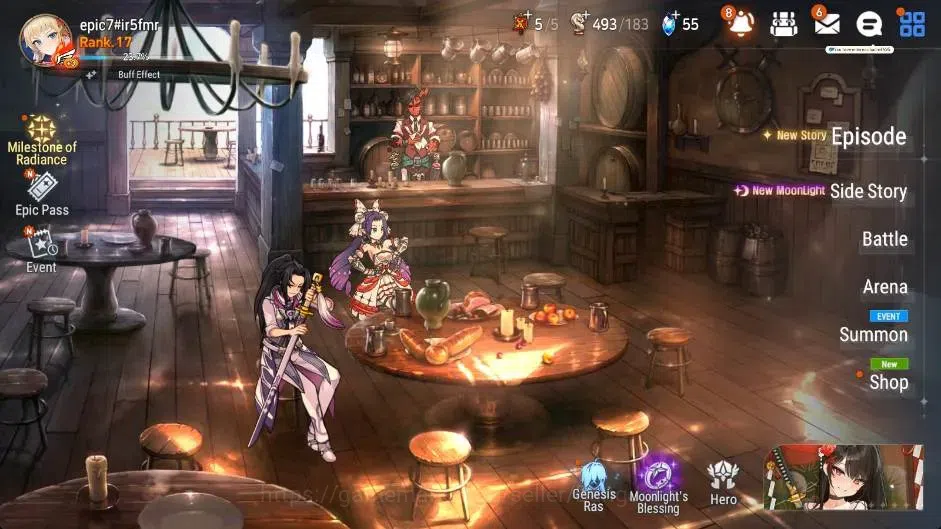 Epic Seven Accounts Global | Starter|2 ML(Ruele of Light,Rhianna & Luc image 1