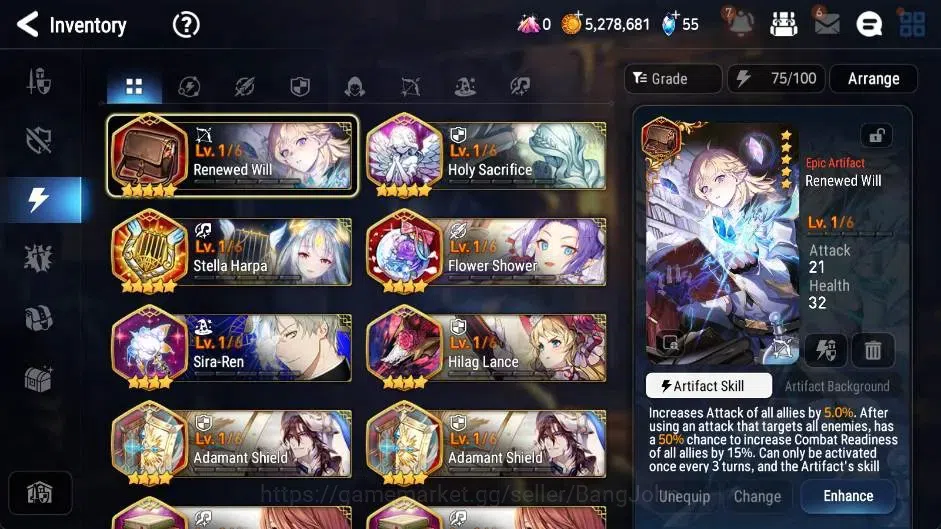 Epic Seven Accounts Global | Starter|2 ML(Ruele of Light,Rhianna & Luc image 17