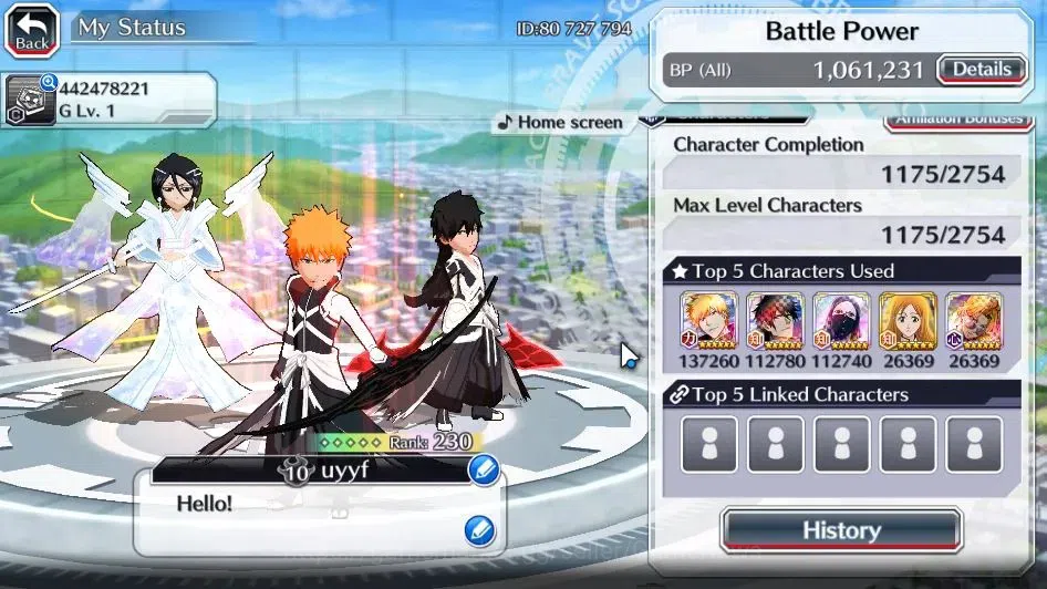 Bleach: Brave Souls Accounts [GLOBAL]53K Orbs|Duo Renewd Ichigo,TYBW25 Yachiru, image 3