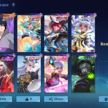 Mobile Legends: Bang Bang Accounts Others Global||198S|Renowned|Collab Naruto Suyou(Sasuke),Vale(Gaara)|Luckybox