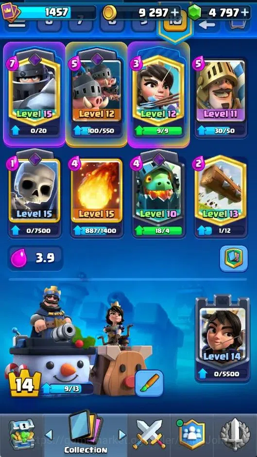 Clash Royale Accounts CL | KTL 14 | Trophy 9338 | Card 121/121 | 1 Max ( image 18