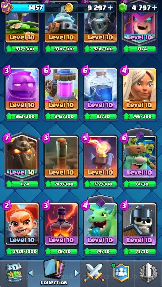 Clash Royale Accounts CL | KTL 14 | Trophy 9338 | Card 121/121 | 1 Max ( image 4