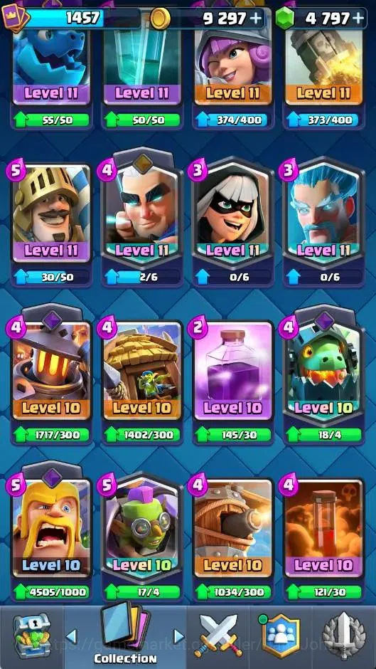 Clash Royale Accounts CL | KTL 14 | Trophy 9338 | Card 121/121 | 1 Max ( image 5