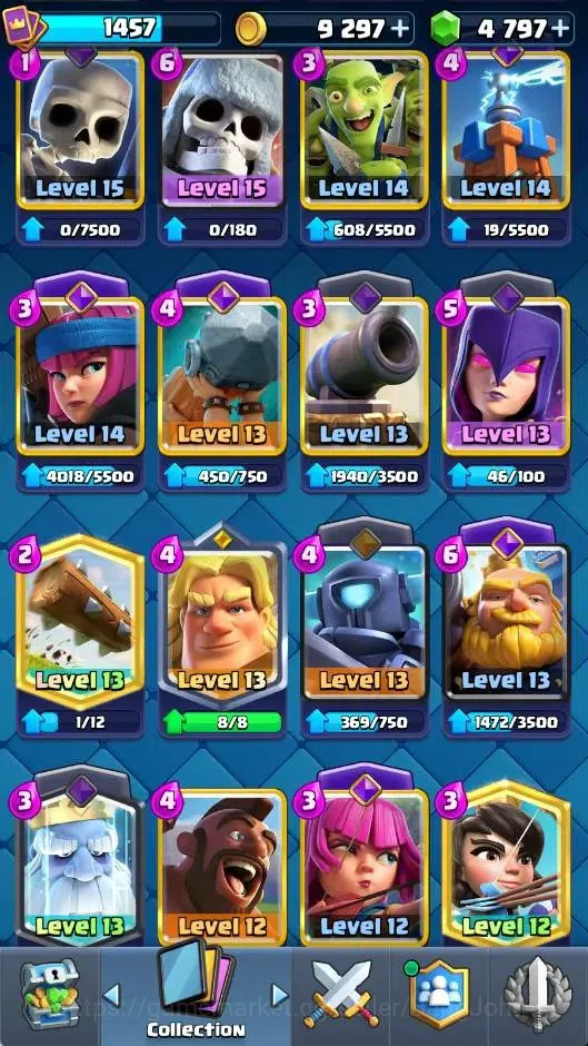 Clash Royale Accounts CL | KTL 14 | Trophy 9338 | Card 121/121 | 1 Max ( image 8