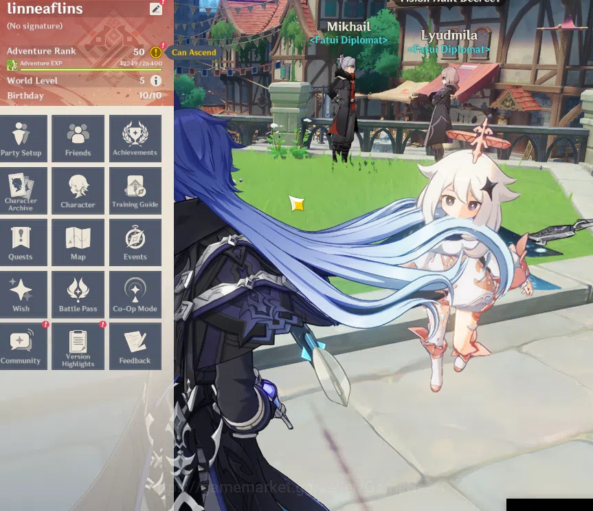 Genshin Impact Accounts ASIA|AR 50|3 Limited+4(*5Weapon)|Linnea,Flins,Alha image 13