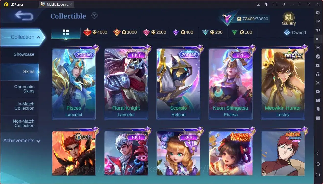 Mobile Legends: Bang Bang Accounts GLOBAL Hero 130 Skin 315|Kishin Angela|Aspirants G image 11