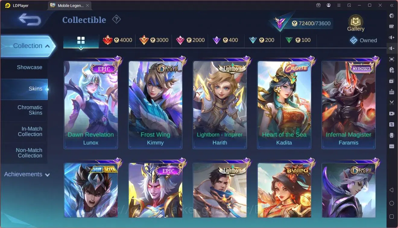 Mobile Legends: Bang Bang Accounts GLOBAL Hero 130 Skin 315|Kishin Angela|Aspirants G image 12